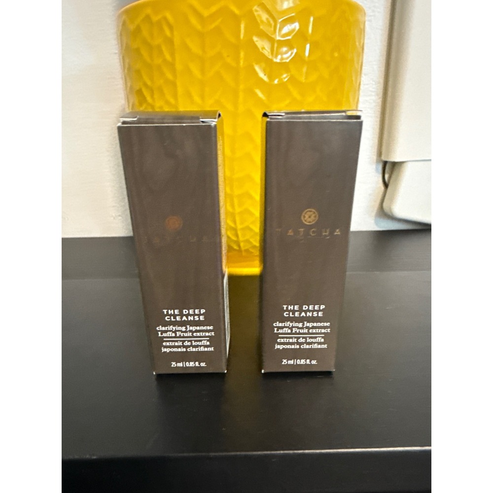 Tatcha The Deep Cleanse Clarifying Japanese Luffa Fruit Extract 25ml Duo Set NEW